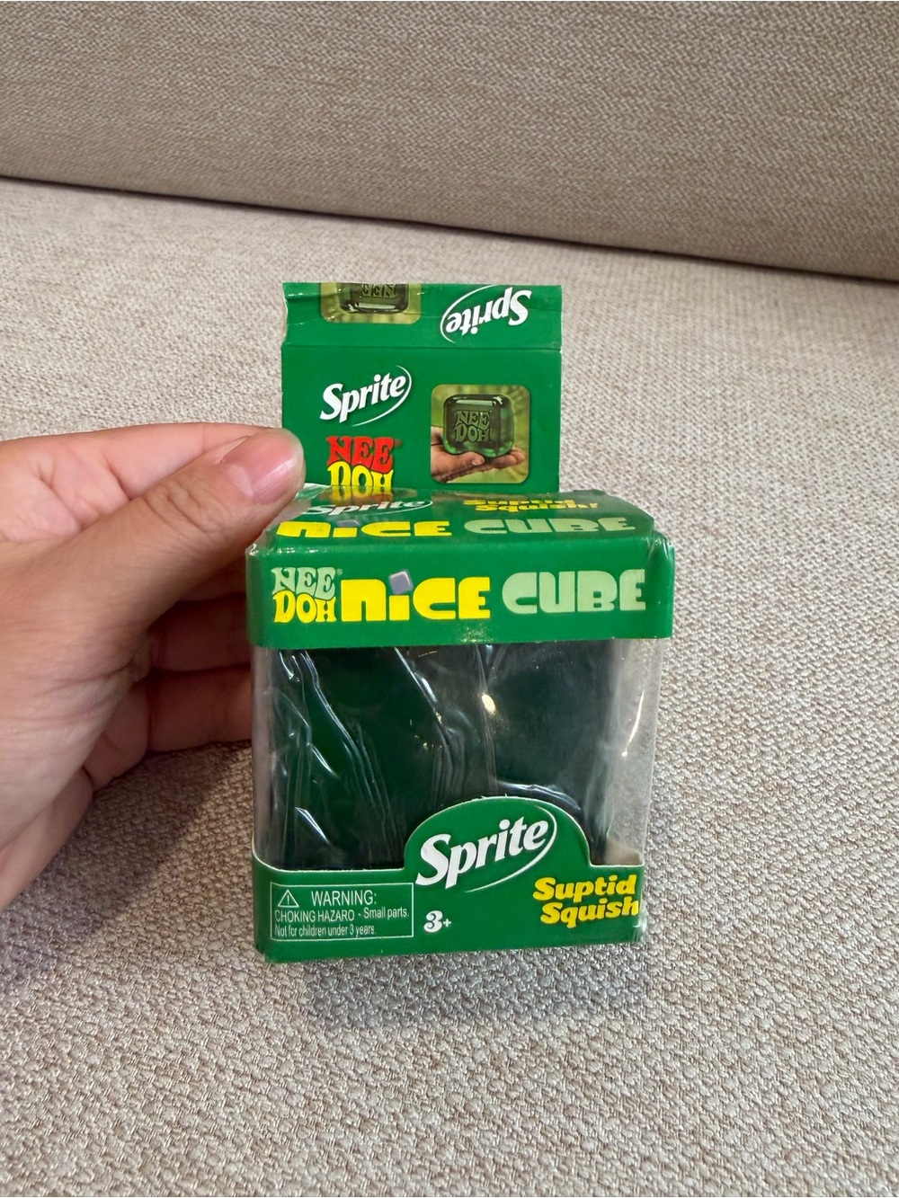 NeeDoh x Sprite Nice Cube  Squishy Toy - Green